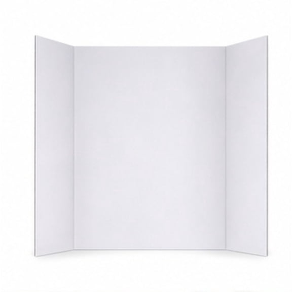 LITINKIMI White Trifold Poster Board, Portable and Versatile for Presentations, School Projects, 4Pcs
