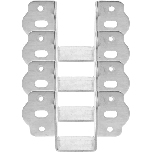 LITINKIMI 4pcs Bed Frame Support Sturdy Stainless Steel U Shape Bracket For Bunk Bed