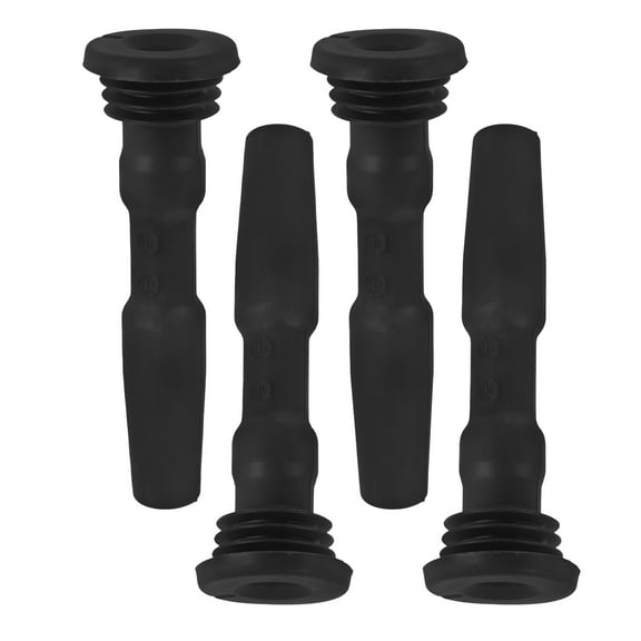 LITINKIMI 4pcs Car Spark Plug Rubber Boot Ignition Coil Black Wear Protection for Engine Components