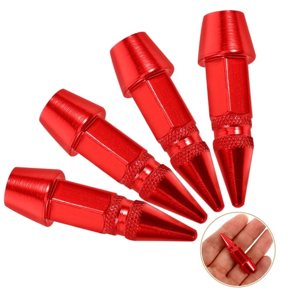 LITINKIMI 4pcs Stem Caps for Car Tires Stainless Steel Easy Installation Vehicle Maintenance