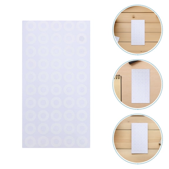 LITINKIMI 50 Sheets White Paper Hole Reinforcement Stickers, Pvc Labels
