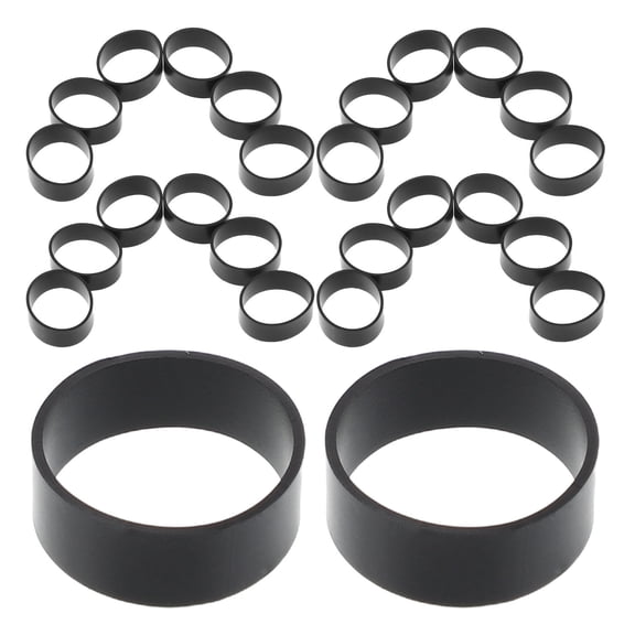 LITINKIMI 500Pcs Reusable Silicone Elastic Bands Heavy Duty Cable Ties for Home and Office Organization