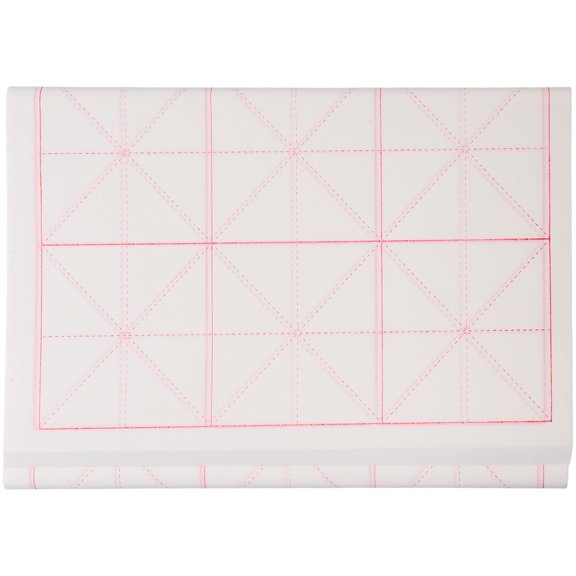 LITINKIMI 50Pcs Calligraphy Rice Paper Sheets with Guided Grid Layout for Artistic Writing Practice