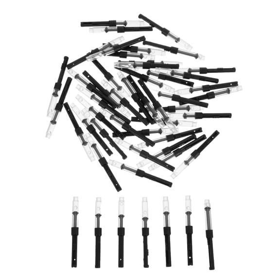 LITINKIMI 50Pcs Fountain Pen Converter Refillable Ink Cartridge Adapter Black for Pen Use