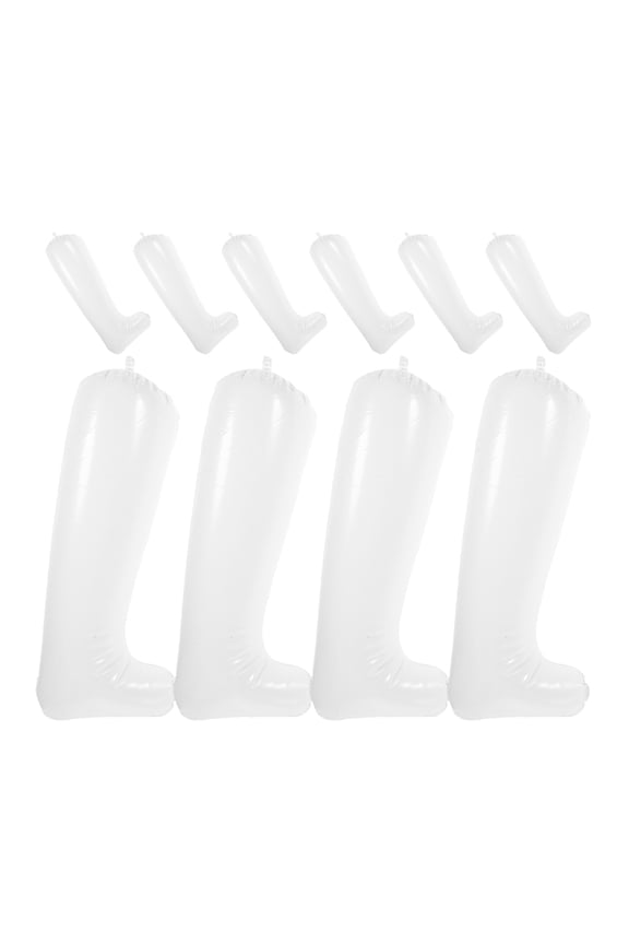 5Pairs Portable Inflatable Boot Support Forms Transparent Boot Shaper Holders