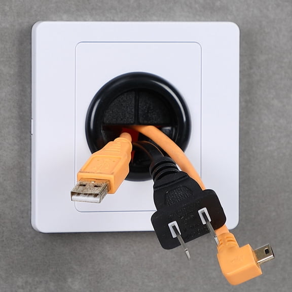 LITINKIMI 5Pcs Wall Plate Cable Pass Through Insert for Wall Cable Management