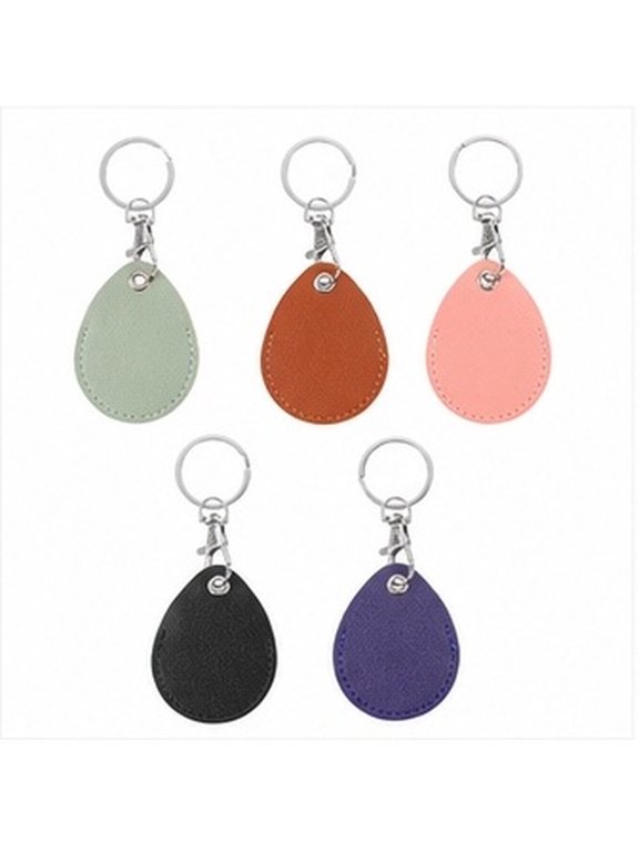 5Pcs Color Coded Key Fob Holder with Keychain for Easy Identification and Secure Card Protection