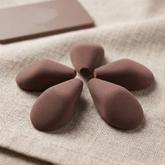 LITINKIMI Dark Brown Makeup Sponge Egg for Precise Coverage and Blending
