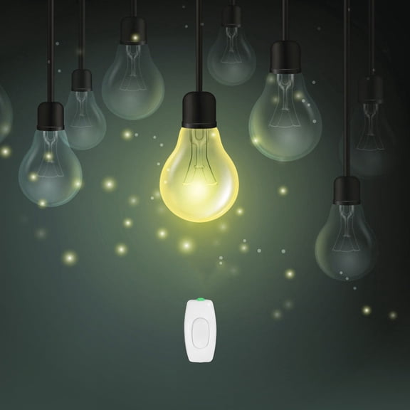 LITINKIMI 5Pcs Inline Lamp Switch Plastic White Simple Design Appliance Control Switch
