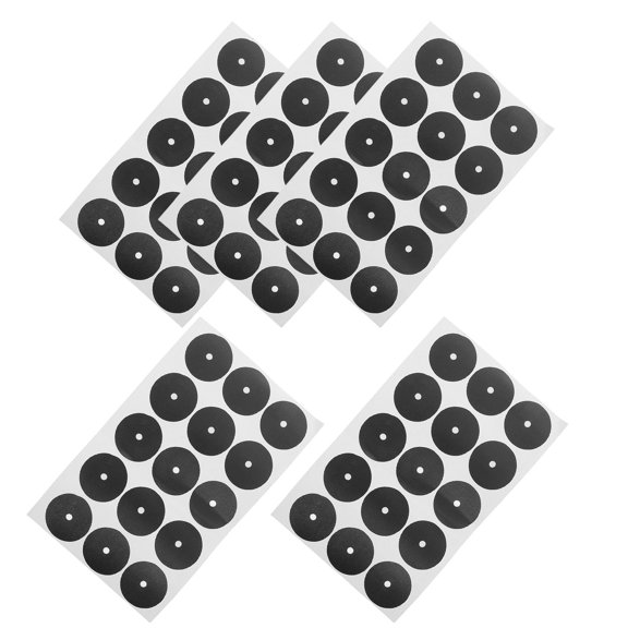 LITINKIMI 5Pcs Pool Table Marker Spots Black Snooker Dot Stickers Accurate Ball Positioning Billiard Accessory