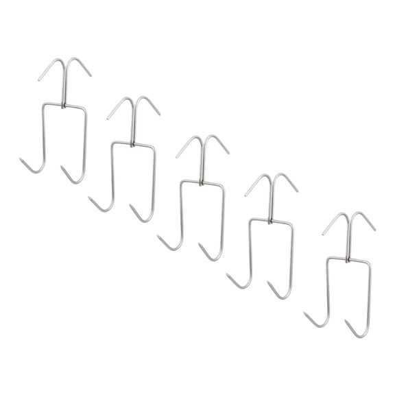LITINKIMI 5Pcs Stainless Steel Meat Hangers for Smoking in Food Service Settings