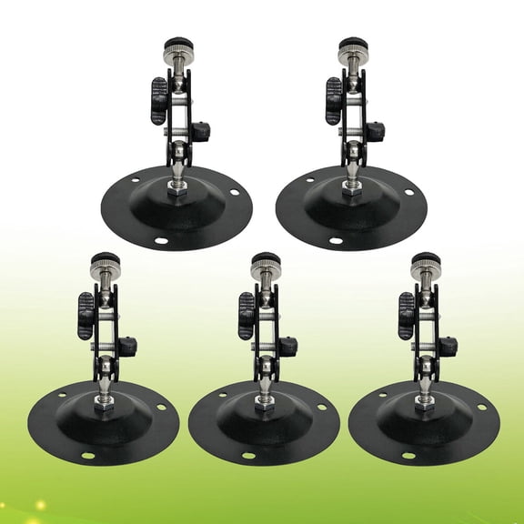 LITINKIMI 5Pcs Video Camera Mount Black with 360 Degree Adjustable Swivel and Simple Installation for Home