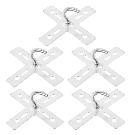 LITINKIMI 5pcs Ceiling Hooks Kits Lighting Fixture Parts Silver Iron Bracket Lamp For Light
