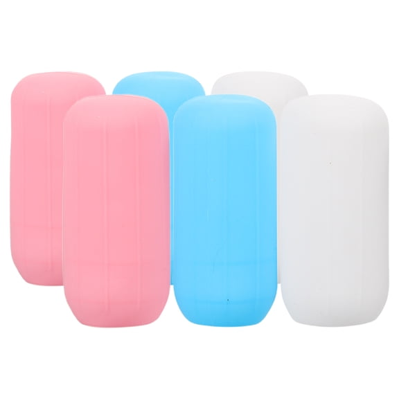 LITINKIMI 6-Pack Leakproof Silicone Travel Container Covers for Shampoo, Lotion, and Liquid Bottles Protective Caps