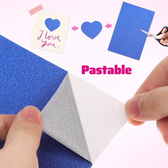 LITINKIMI 60 Sheets Glitter Construction Paper Color Cardstock Paper Multi Paperboard for Cutting Needs