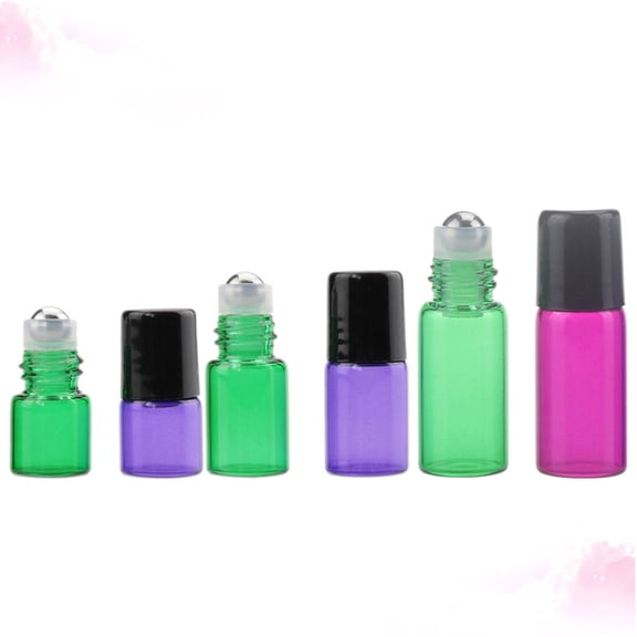 LITINKIMI 6Pcs Lightweight Portable Roll Ball Bottles for Storage of Essential Oils and Perfumes