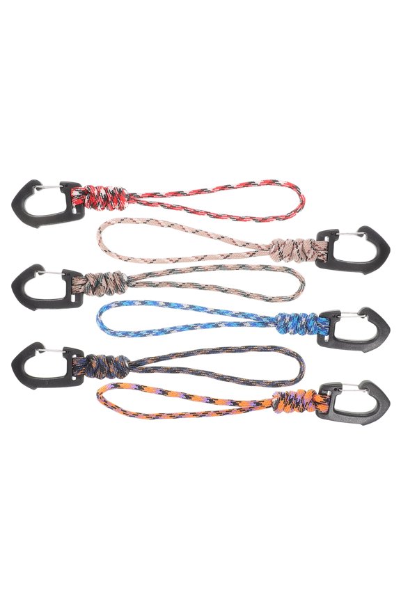 6Pcs Braided Wristlet Keychain Strap with Durable Thread Keychain for Outdoor Use