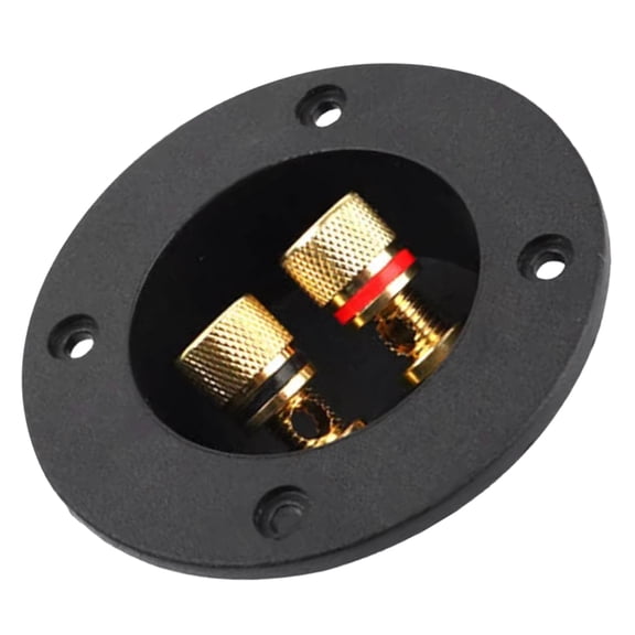 LITINKIMI 6Pcs Car Speaker Terminal Plate Black for Subwoofer Box Secure and Efficient Wiring