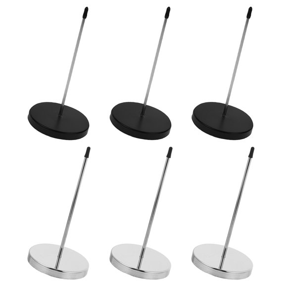 LITINKIMI 6Pcs Desk Bill Ticket Stand Stabber Stainless Steel Restaurant Order Spike for Efficient Workflow