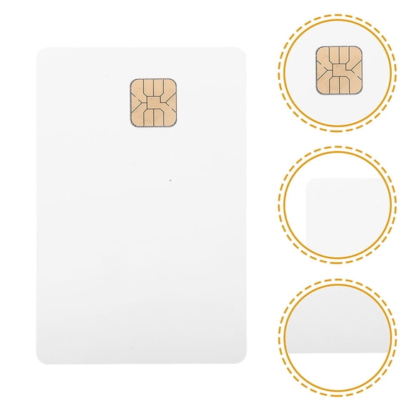 LITINKIMI 6Pcs Durable White PVC Identification Cards for Work Access Control and Membership