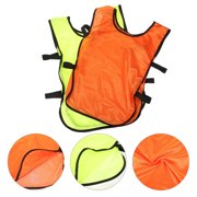 LITINKIMI 6Pcs Youth Soccer Pinnies Reusable Breathable Polyester Sports Vests for Outdoor Football Training