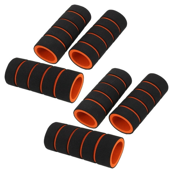 LITINKIMI 6Pcs Sponge Handle Grips for Pull Up Bar with Non Slip Antislip Cushioning Black