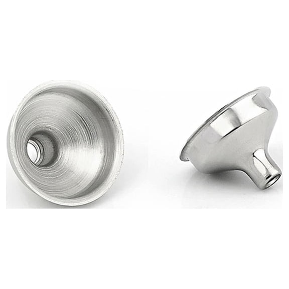 LITINKIMI 6Pcs Stainless Steel Hip Flask Funnel Compact Leakproof Funnel for Oil Bottles