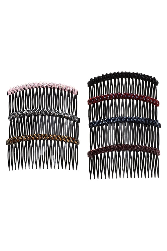 7Pcs Rhinestone Barrette Hair Clips Sparkly Hair Accessories for Women Birthday Parties