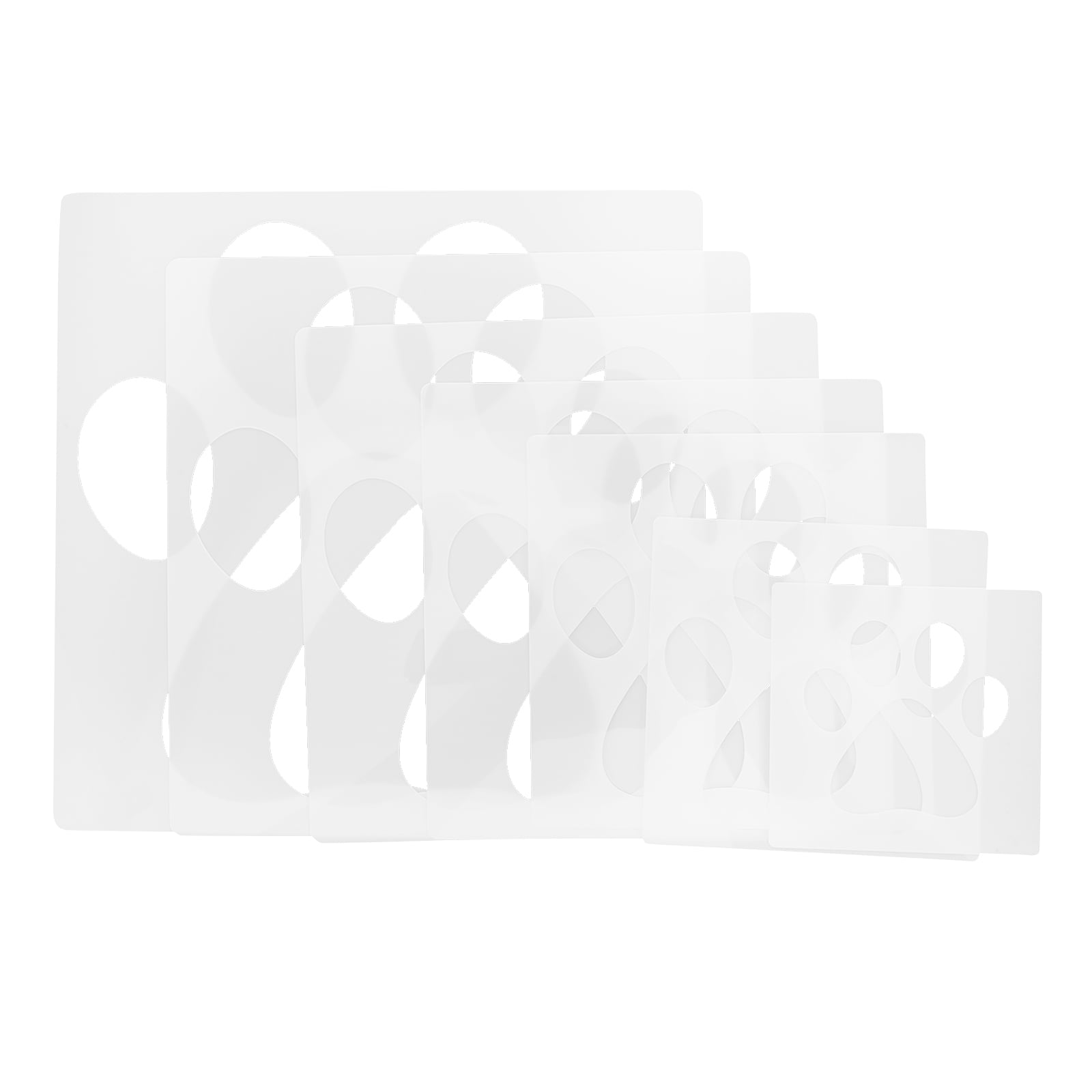 LITINKIMI 7Pcs Versatile Paw Print Stencils Plastic Templates for ...