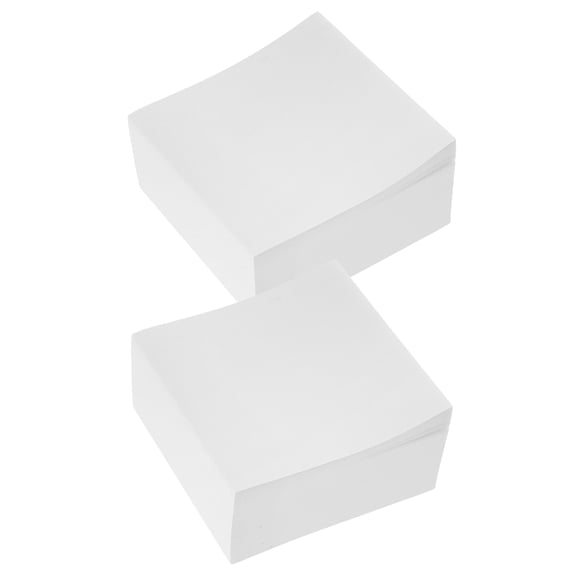 LITINKIMI 800Pcs Non Adhesive Memo Paper Cube White Square Note Pad for Organized Office Use