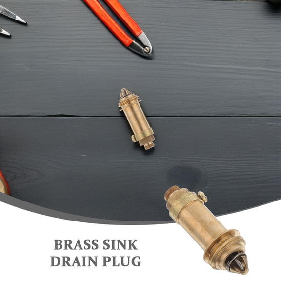 LITINKIMI 8Pcs Copper Basin Drain Stopper Brass Click Clack Pop Up Sink Tub Drain Plug
