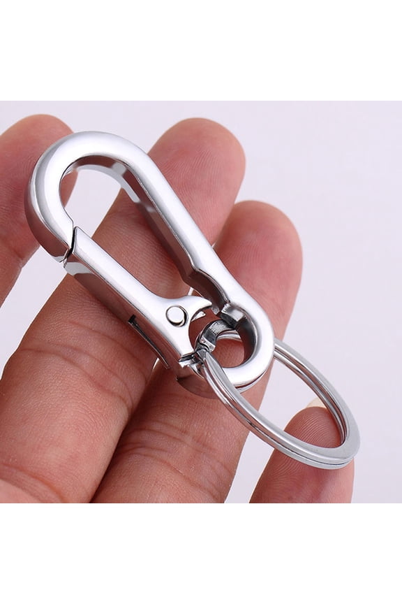 Metal Keychain Clips with Comfortable Grip, Heavy Duty Key Holder Hooks for Daily Use
