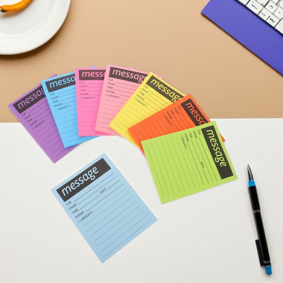 LITINKIMI 8Pcs Self Adhesive Telephone Message Pads Compact Design for Work Calls