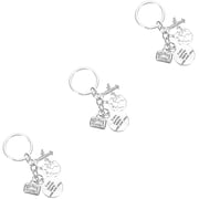 LITINKIMI Airplane Keychain Set of 3 Lightweight Travel Accessories Portable Decorative Charms