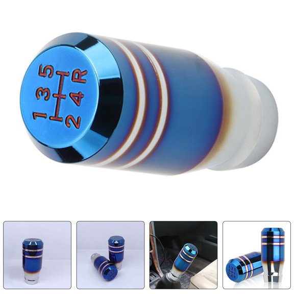 LITINKIMI Aluminum Alloy Gear Shift Knob with Baked Finish for Manual Car 5 Speed Smooth Shifting