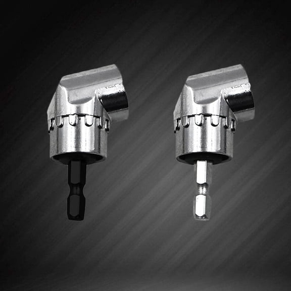 LITINKIMI Angle Driver 105 Degree Right Angle Drill Attachment Plated Silver for Extended Reach in Tight Spaces