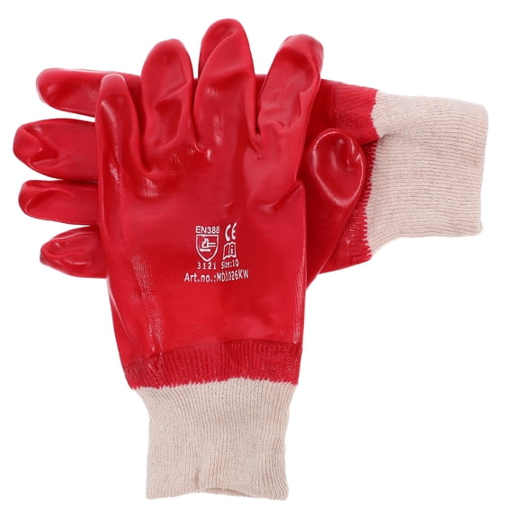LITINKIMI Nitrile Red Anti-Bite Gloves, Reusable and Lightweight for Pet Handling
