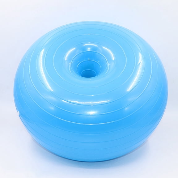 LITINKIMI Anti Burst Blue Stability Ball for Pilates Yoga and General Fitness Use