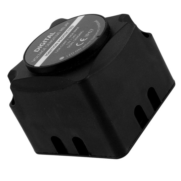 LITINKIMI Automatic Charging Relay Vehicle Battery Isolator Kit High Current Performance Black for Car Marine and Rv