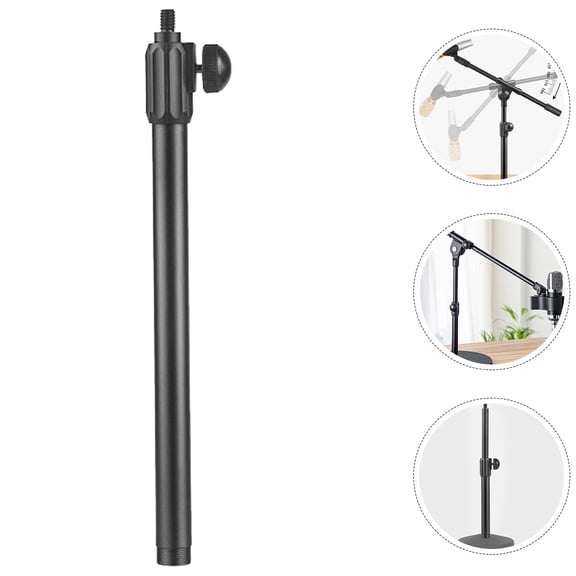 LITINKIMI Black Extendable Microphone Boom Pole Arm with Stability and Easy Setup for Professional Audio Recording