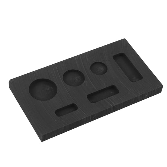 LITINKIMI Black Graphite High-Temperature Mold with 6-Hole Wax Model Holder for Pendant Casting