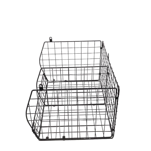 LITINKIMI Black Kitchen Beverage Can Organizer with Mesh Walls for Easy Identification
