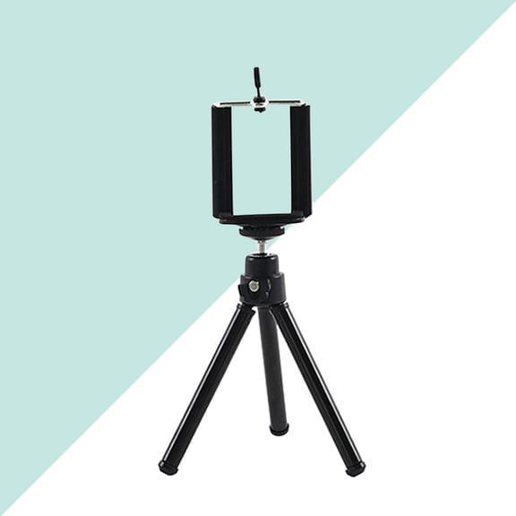 LITINKIMI Black Phone Tablet Holder with Telescopic Support for Versatile Mobile Use