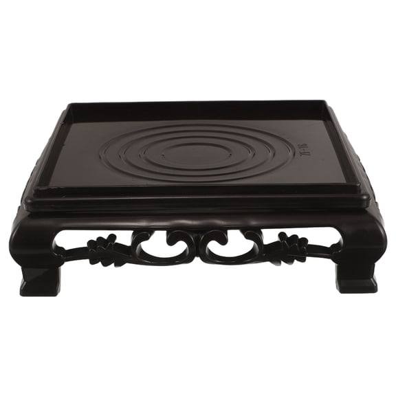 LITINKIMI Black Plastic Desktop Fountain Stand Elevated Display Base for Indoor Tabletop Water Features