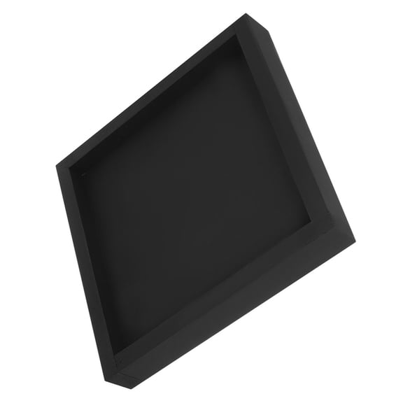 LITINKIMI Black Plastic Pot Stand for Plants Indoor Square Design with Anti Slip Base for Stability