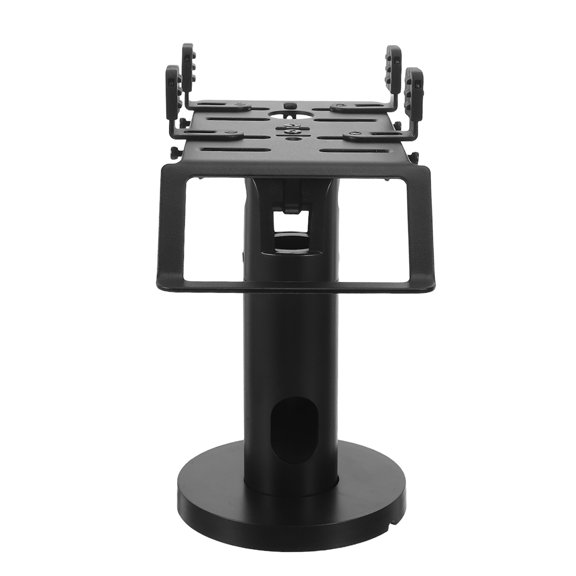 LITINKIMI Black Pos Machine Stand with Flexible Rotation and Adjustable Width for Retail Countertops