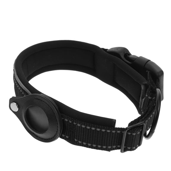 LITINKIMI Black Reflective Dog Protector Case, Anti-Scratch Pet Collar Cover for Enhanced Safety
