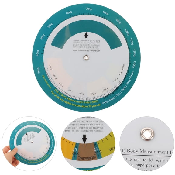 LITINKIMI Body Weight Chart Hanging Bmi Index Quick Look Wheel with Safe Plastic Material