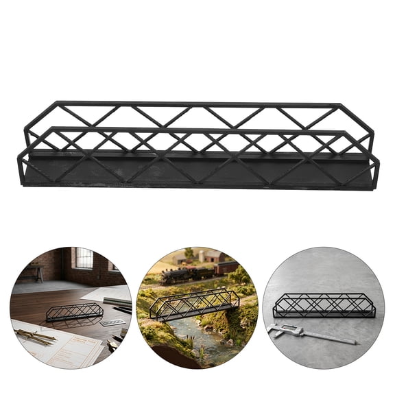 LITINKIMI Bridge Terrain Model Grey Plastic Injection Molded for Seamless Railway Layout Integration