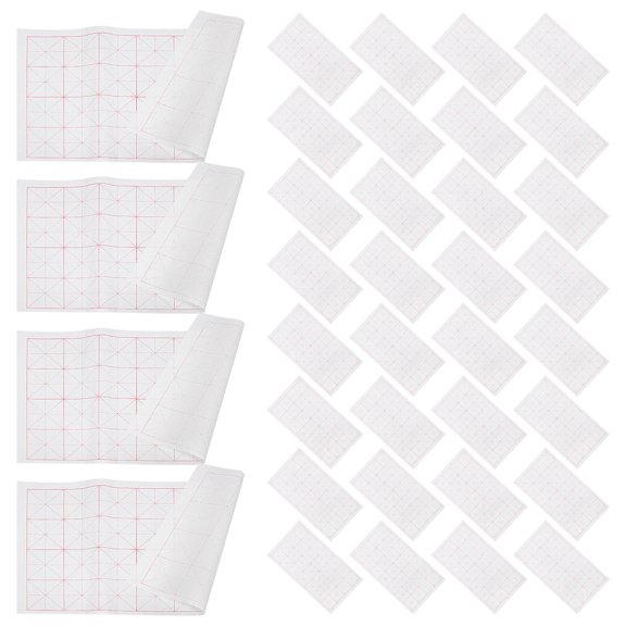LITINKIMI Calligraphy Practice Paper Sheets with Semiraw Ink Absorption and Beginner Grid Layout
